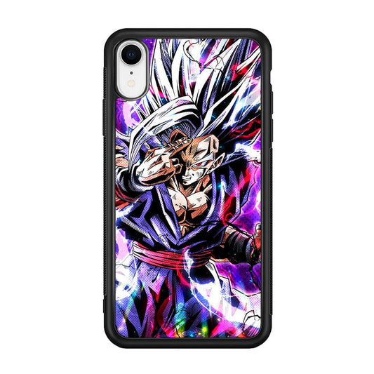 Dragon Ball Z The Mind Power iPhone XR Case-Rubber Black (2D Case)-Oxvistore