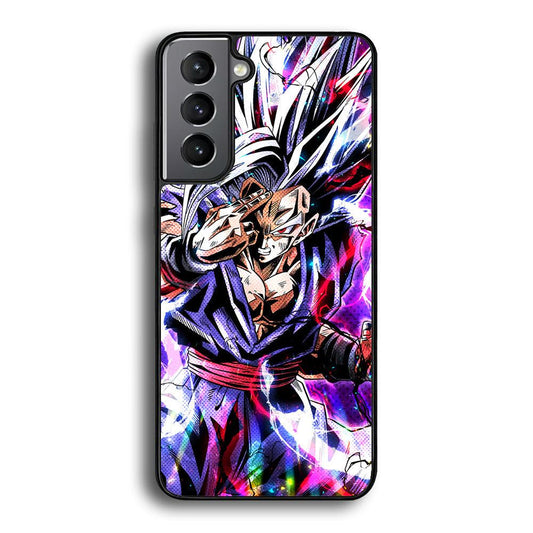 Dragon Ball Z The Mind Power Samsung Galaxy S24 Case-Rubber Black (2D Case)-Oxvistore
