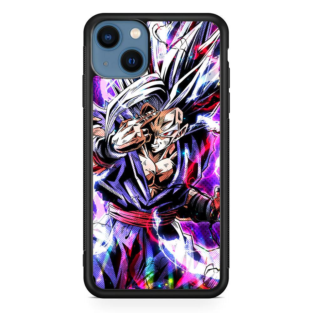 Dragon Ball Z The Mind Power iPhone 13 Case-Rubber Black (2D Case)-Oxvistore