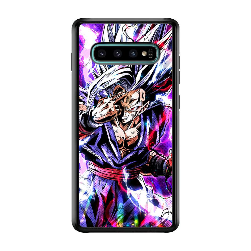 Dragon Ball Z The Mind Power Samsung Galaxy S10 Case-Rubber Black (2D Case)-Oxvistore