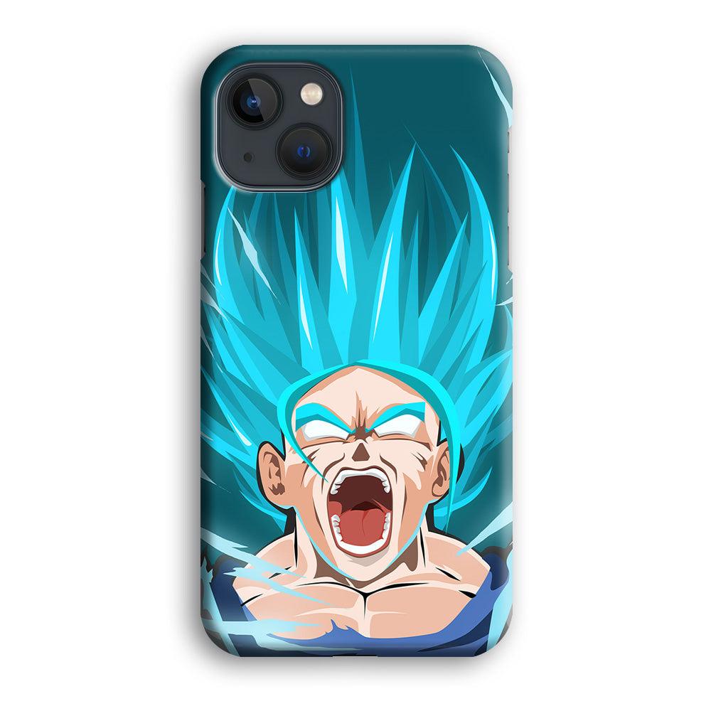 Dragon Ball Z Vegeta Power Up Saiyan Blue iPhone 14 Case-Oxvistore