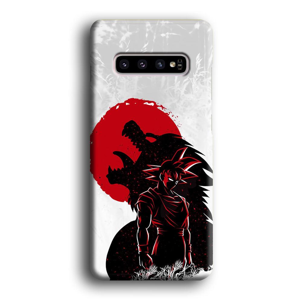 Dragon Ball Blood Red Moon Samsung Galaxy S10 Case-Oxvistore