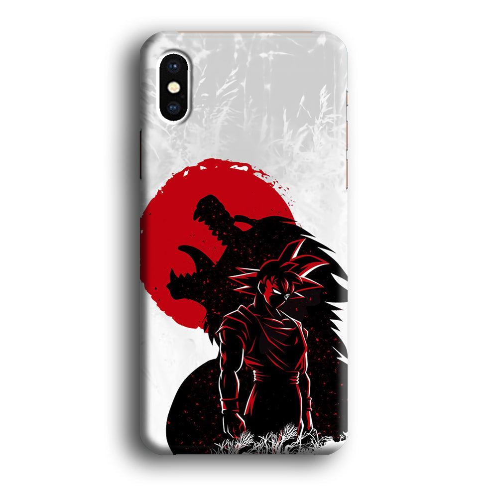 Dragon Ball Blood Red Moon iPhone X Case-Oxvistore