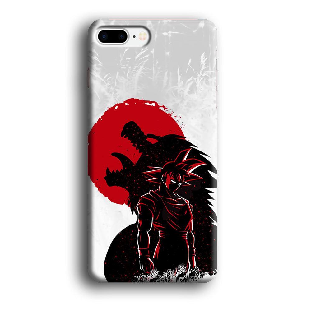 Dragon Ball Blood Red Moon iPhone 8 Plus Case-Oxvistore