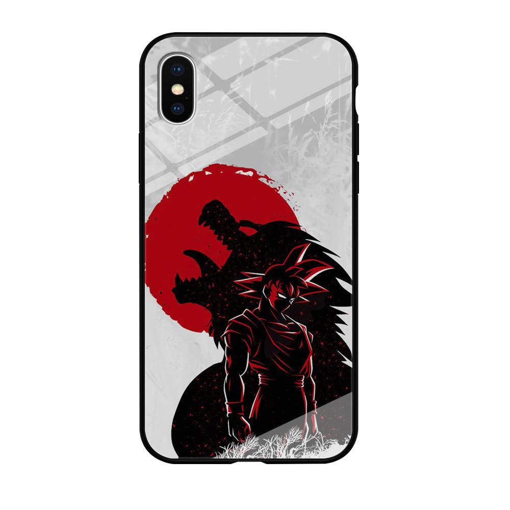 Dragon Ball Blood Red Moon iPhone X Case-Oxvistore