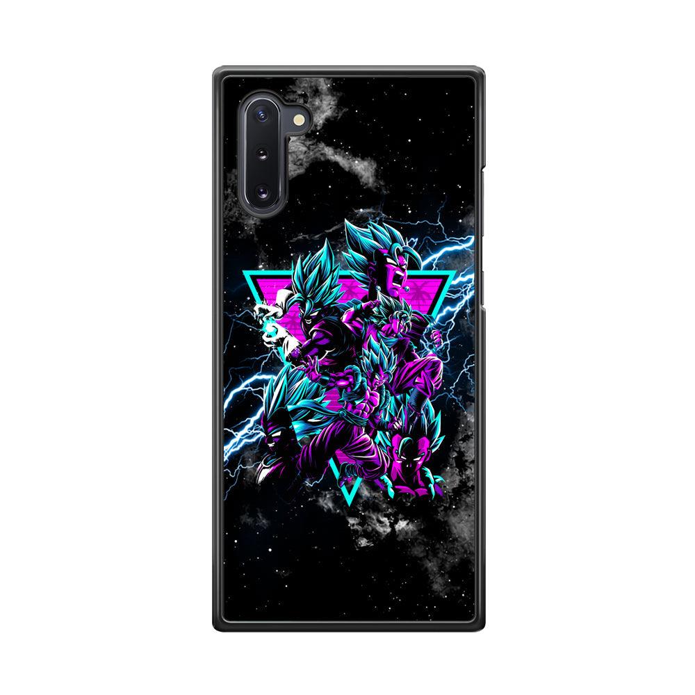 Dragon Ball Triangle of Force Samsung Galaxy Note 10 Case-Rubber Black (2D Case)-Oxvistore