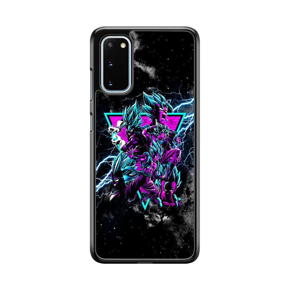 Dragon Ball Triangle of Force Samsung Galaxy S20 Case-Rubber White (2D Case)-Oxvistore