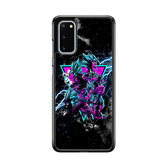 Dragon Ball Triangle of Force Samsung Galaxy S20 Case-Rubber White (2D Case)-Oxvistore