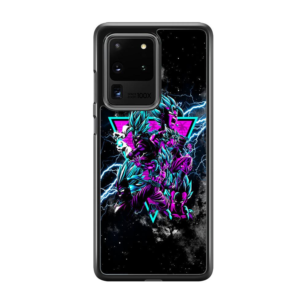 Dragon Ball Triangle of Force Samsung Galaxy S20 Ultra Case-Rubber Black (2D Case)-Oxvistore