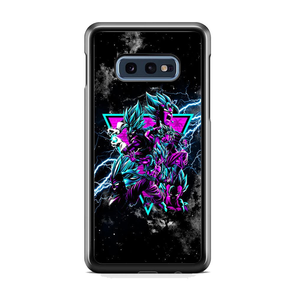 Dragon Ball Triangle of Force Samsung Galaxy S10E Case-Rubber Black (2D Case)-Oxvistore