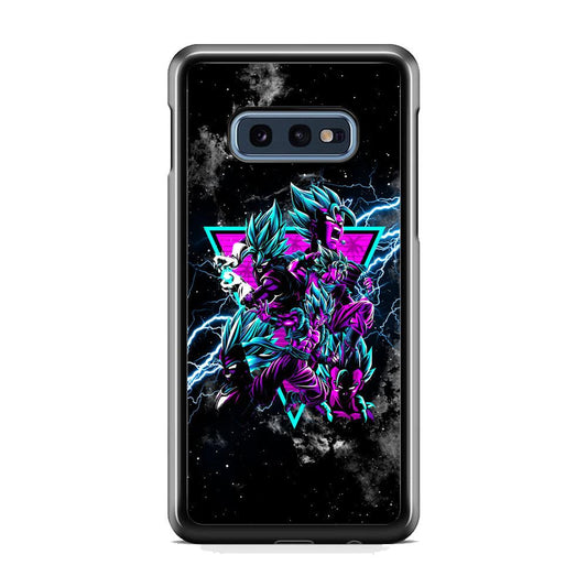 Dragon Ball Triangle of Force Samsung Galaxy S10E Case-Rubber Black (2D Case)-Oxvistore