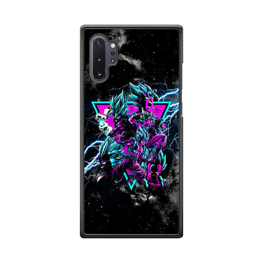 Dragon Ball Triangle of Force Samsung Galaxy Note 10 Plus Case-Rubber Black (2D Case)-Oxvistore