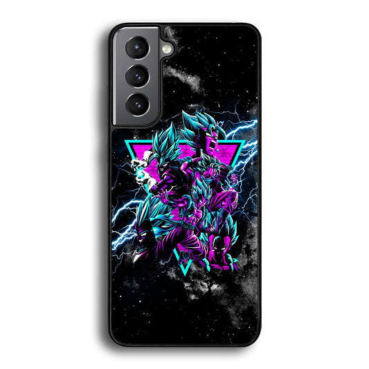 Dragon Ball Triangle of Force Samsung Galaxy S24 Plus Case-Rubber Black (2D Case)-Oxvistore