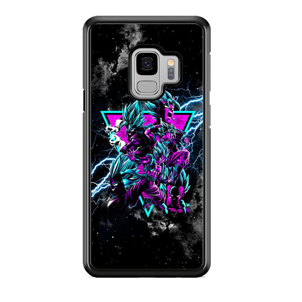 Dragon Ball Triangle of Force Samsung Galaxy S9 Case-Rubber Black (2D Case)-Oxvistore