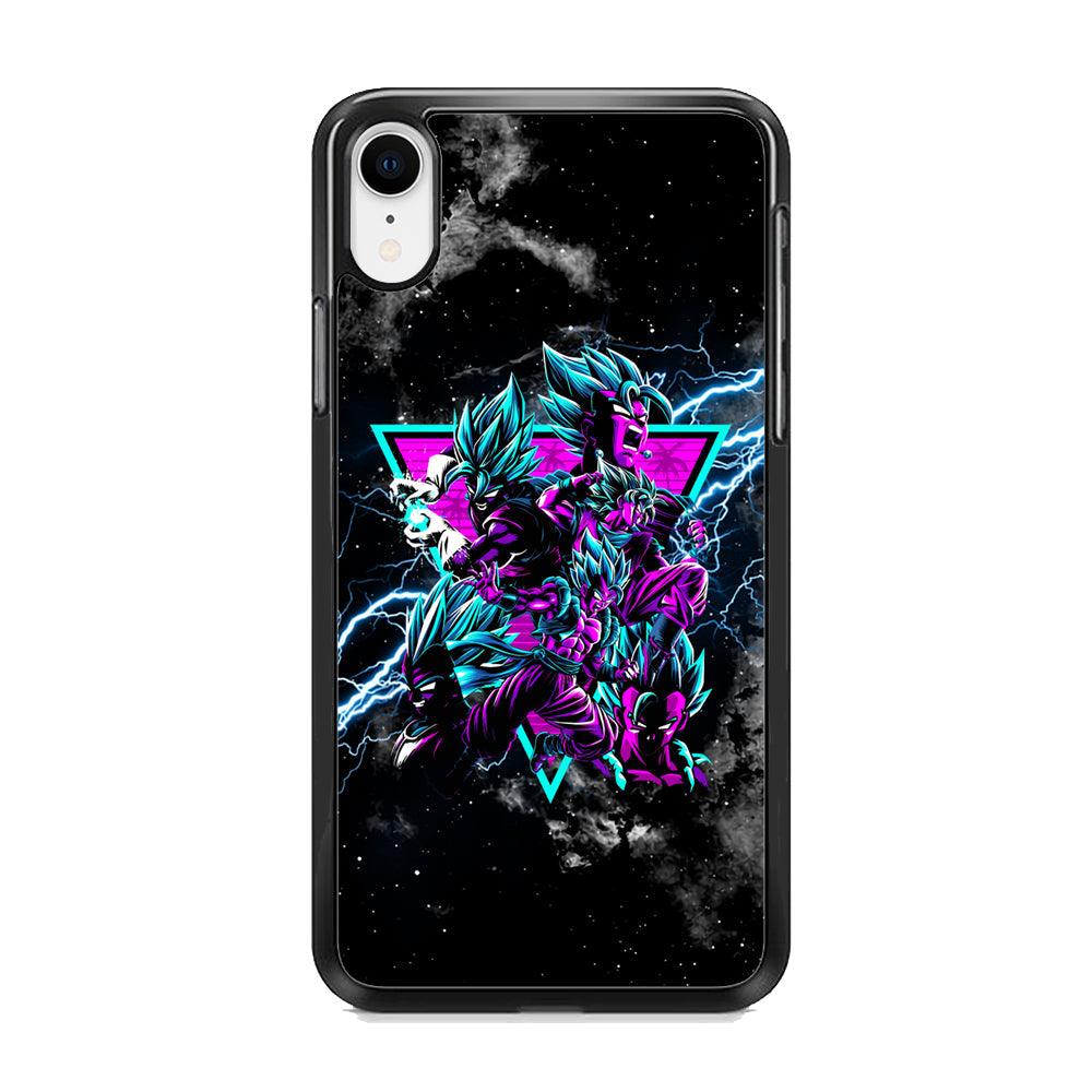 Dragon Ball Triangle of Force iPhone XR Case-Rubber Black (2D Case)-Oxvistore