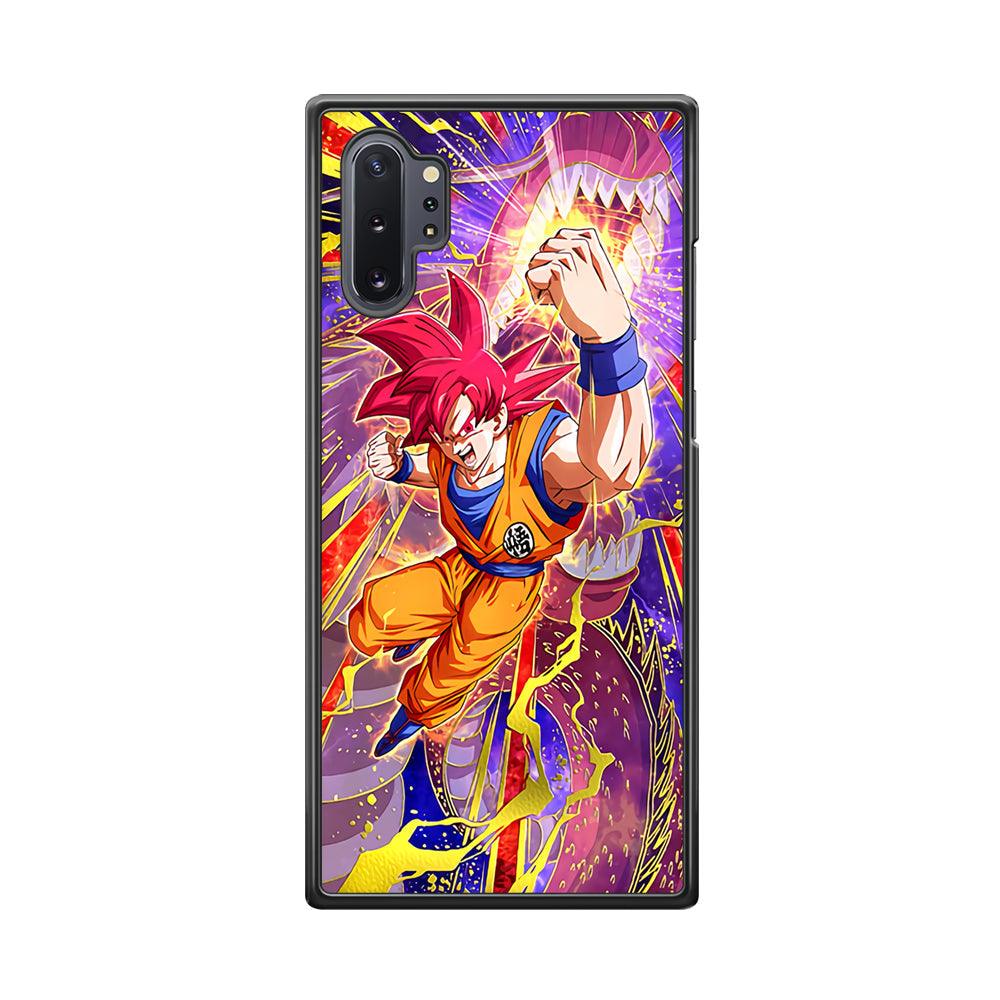 Dragon Ball Z God of Saiyan Samsung Galaxy Note 10 Plus Case-3D Case-Oxvistore