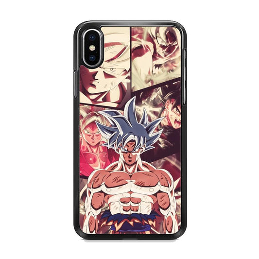 Dragon Ball Z Passion of Fight iPhone XS Case-Rubber Black (2D Case)-Oxvistore