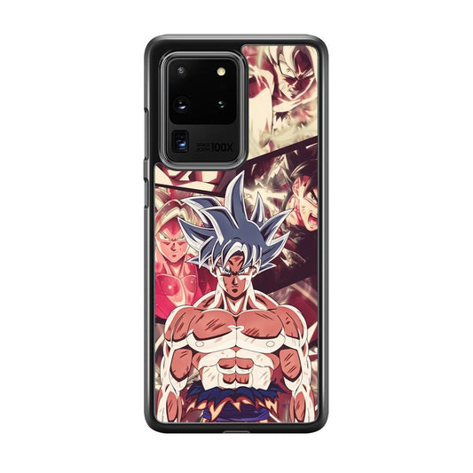 Dragon Ball Z Passion of Fight Samsung Galaxy S20 Ultra Case-Rubber Black (2D Case)-Oxvistore