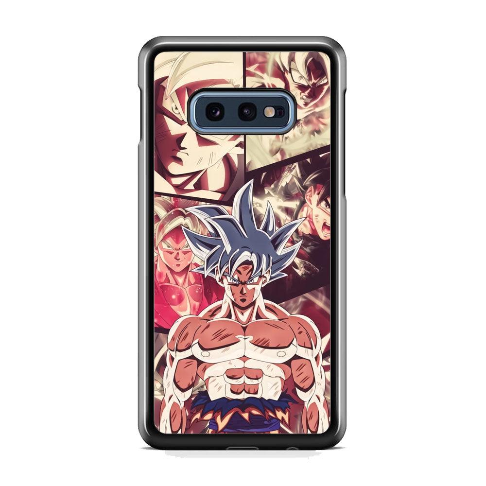 Dragon Ball Z Passion of Fight Samsung Galaxy S10E Case-Rubber Black (2D Case)-Oxvistore