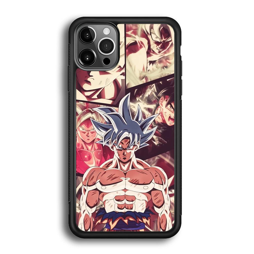 Dragon Ball Z Passion of Fight iPhone 12 Pro Case-Rubber Black (2D Case)-Oxvistore