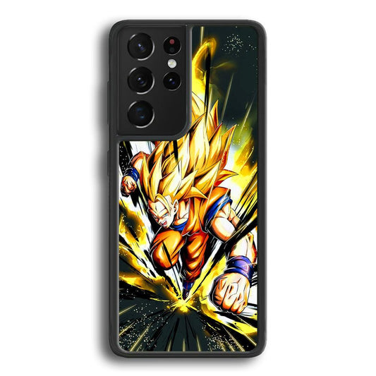 Dragon Ball Z Path of Faith Samsung Galaxy S24 Ultra Case-Rubber Black (2D Case)-Oxvistore