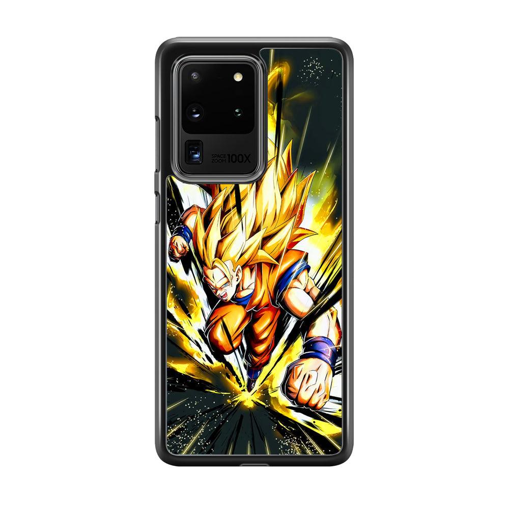 Dragon Ball Z Path of Faith Samsung Galaxy S20 Ultra Case-Rubber Black (2D Case)-Oxvistore