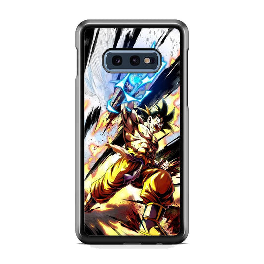 Dragon Ball Z Power Attack Samsung Galaxy S10E Case-Rubber Black (2D Case)-Oxvistore