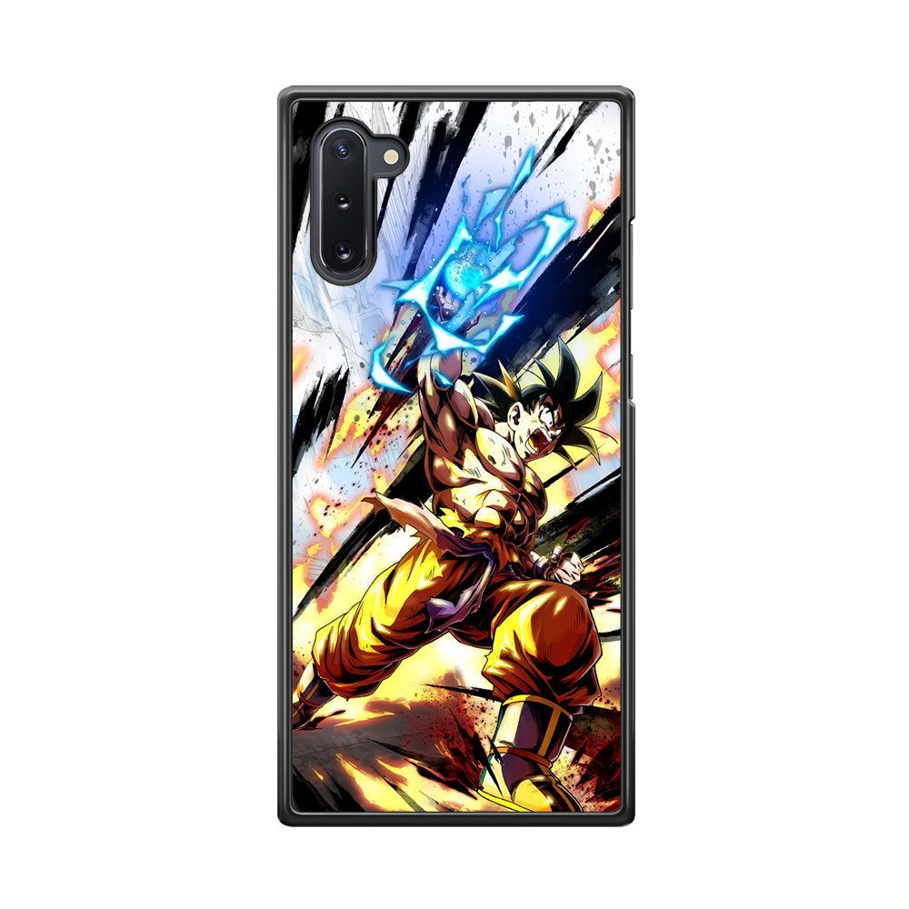 Dragon Ball Z Power Attack Samsung Galaxy Note 10 Case-Rubber Black (2D Case)-Oxvistore