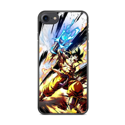Dragon Ball Z Power Attack iPhone 8 Case-Rubber Black (2D Case)-Oxvistore