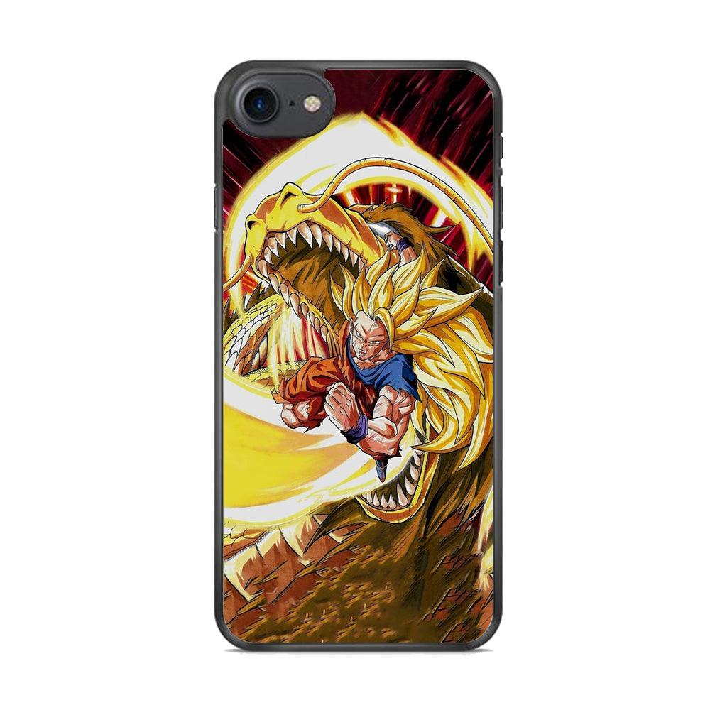 Dragon Ball Z Power of The Dragon iPhone 8 Case-Rubber White (2D Case)-Oxvistore