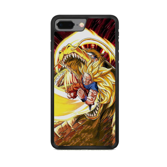 Dragon Ball Z Power of The Dragon iPhone 8 Plus Case-Rubber Black (2D Case)-Oxvistore