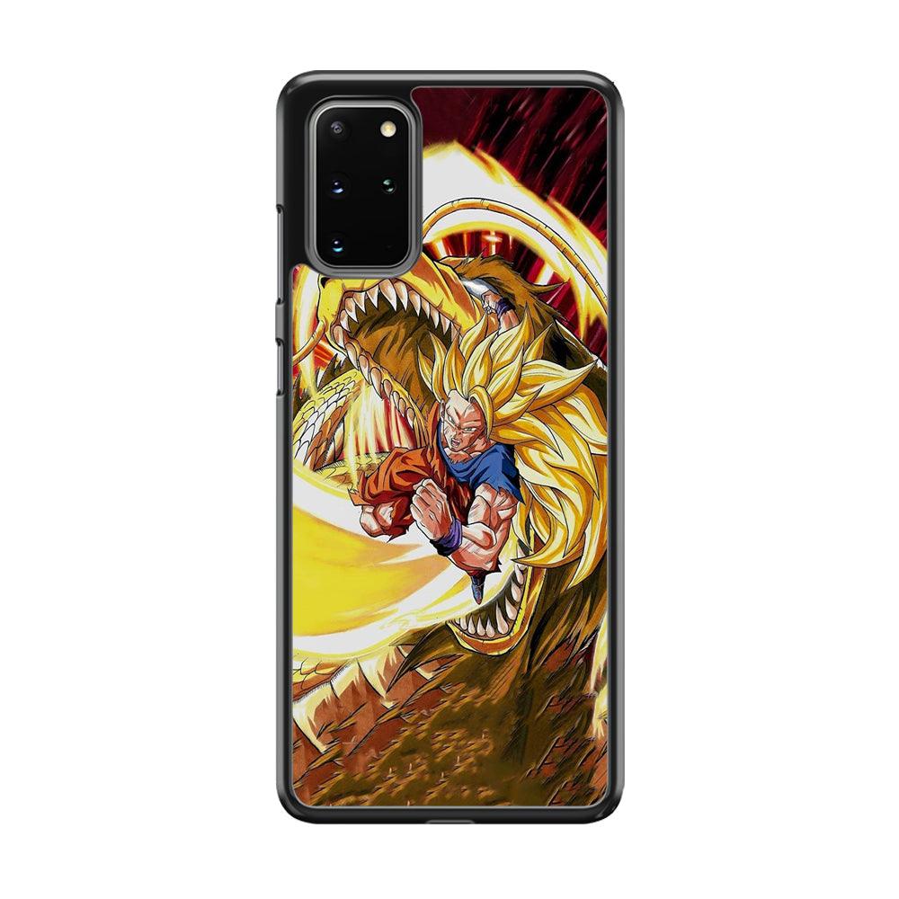 Dragon Ball Z Power of The Dragon Samsung Galaxy S20 Plus Case-Rubber White (2D Case)-Oxvistore
