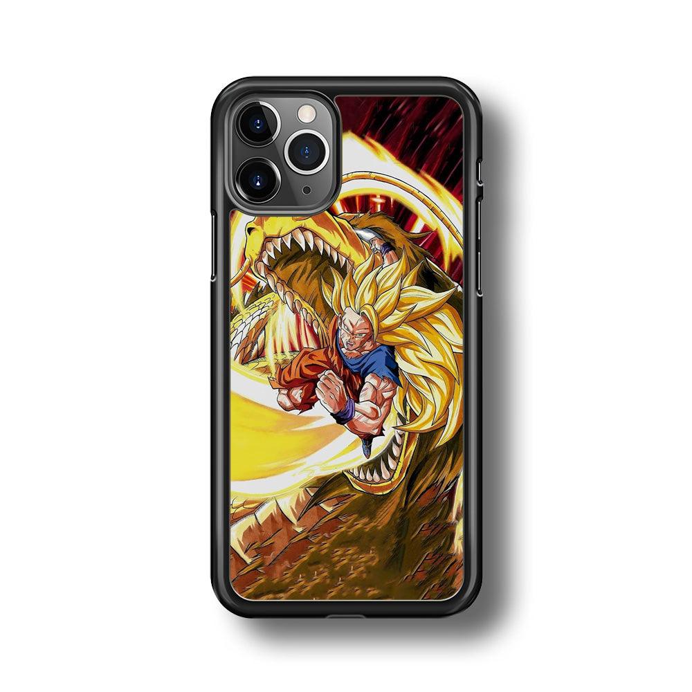 Dragon Ball Z Power of The Dragon iPhone 11 Pro Max Case-Rubber Black (2D Case)-Oxvistore
