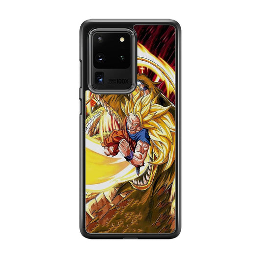 Dragon Ball Z Power of The Dragon Samsung Galaxy S20 Ultra Case-Rubber Black (2D Case)-Oxvistore