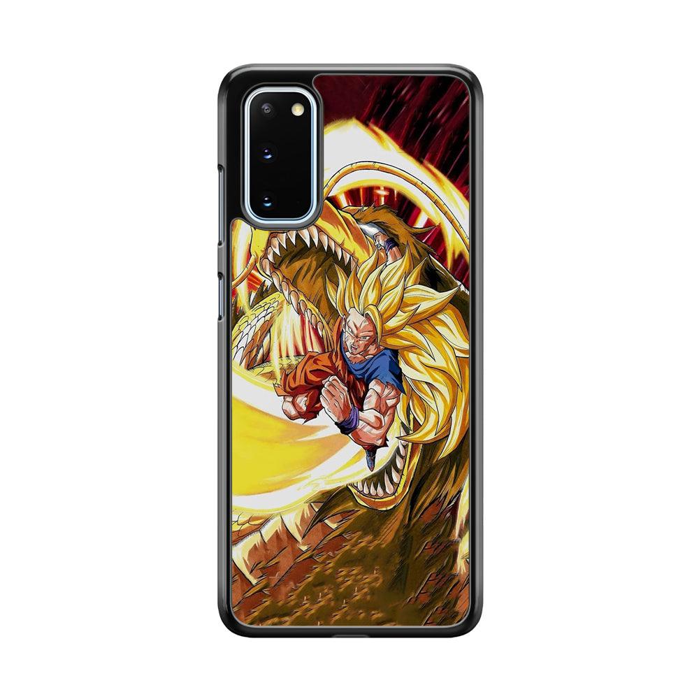 Dragon Ball Z Power of The Dragon Samsung Galaxy S20 Case-Rubber Black (2D Case)-Oxvistore