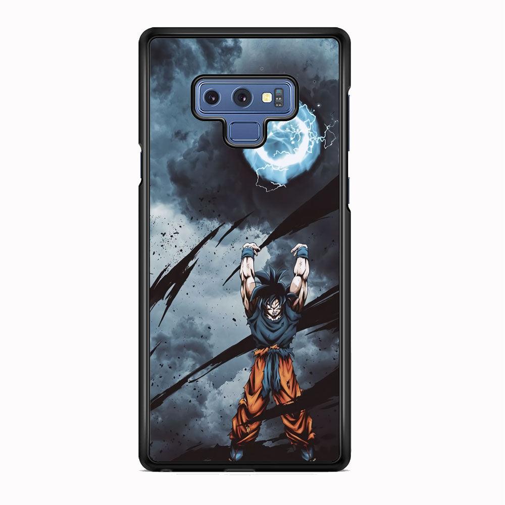 Dragon Ball Z Saiyan Energy Rise Up Samsung Galaxy Note 9 Case-Rubber Black (2D Case)-Oxvistore