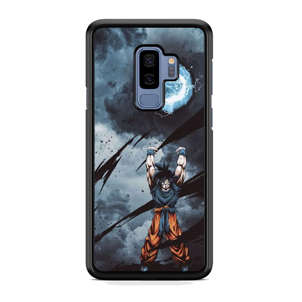 Dragon Ball Z Saiyan Energy Rise Up Samsung Galaxy S9 Plus Case-Rubber Black (2D Case)-Oxvistore