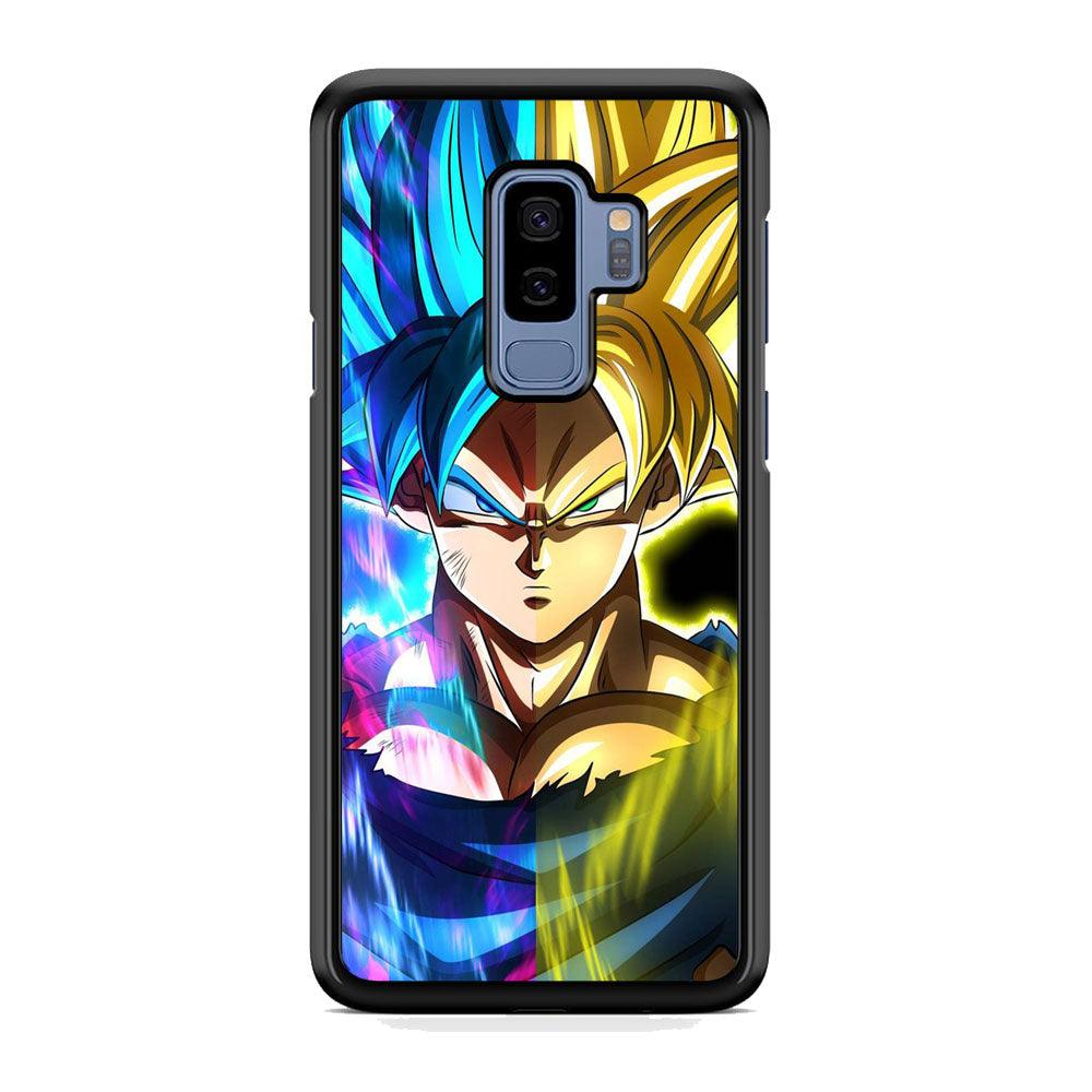 Dragon Ball Z Saiyan Step Up Samsung Galaxy S9 Plus Case-Rubber Black (2D Case)-Oxvistore