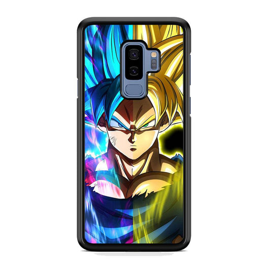 Dragon Ball Z Saiyan Step Up Samsung Galaxy S9 Plus Case-Rubber Black (2D Case)-Oxvistore