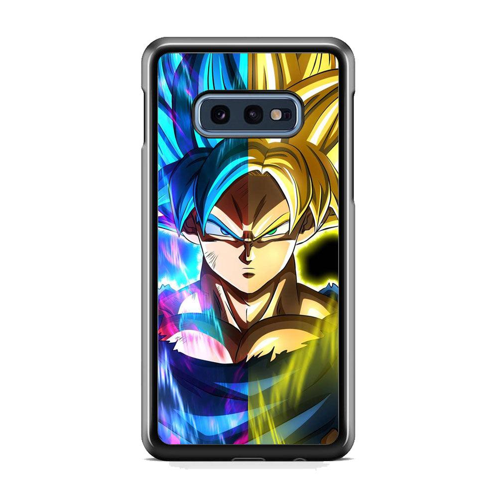 Dragon Ball Z Saiyan Step Up Samsung Galaxy S10E Case-Rubber Black (2D Case)-Oxvistore