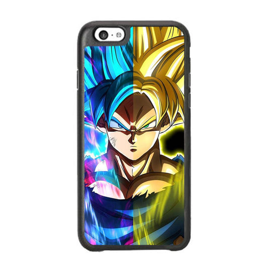 Dragon Ball Z Saiyan Step Up iPhone 6 Plus | 6s Plus Case-Rubber Black (2D Case)-Oxvistore