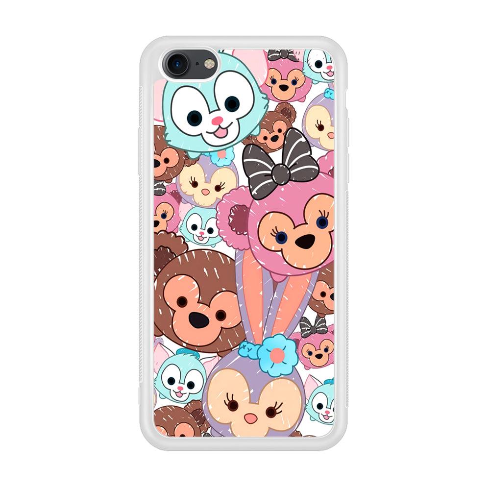 Duffy The Disney Bear Art Collage iPhone 8 Case-Oxvistore