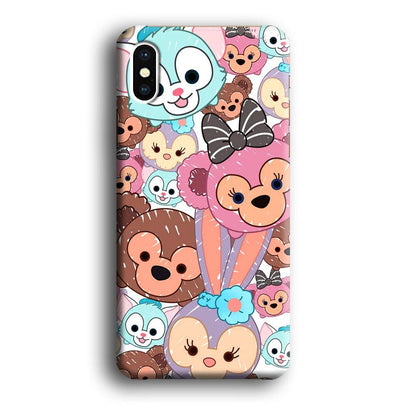 Duffy The Disney Bear Art Collage iPhone X Case-Oxvistore