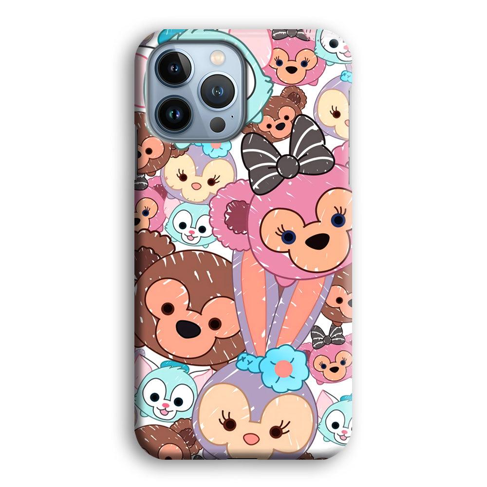 Duffy The Disney Bear Art Collage iPhone 15 Pro Case-Oxvistore