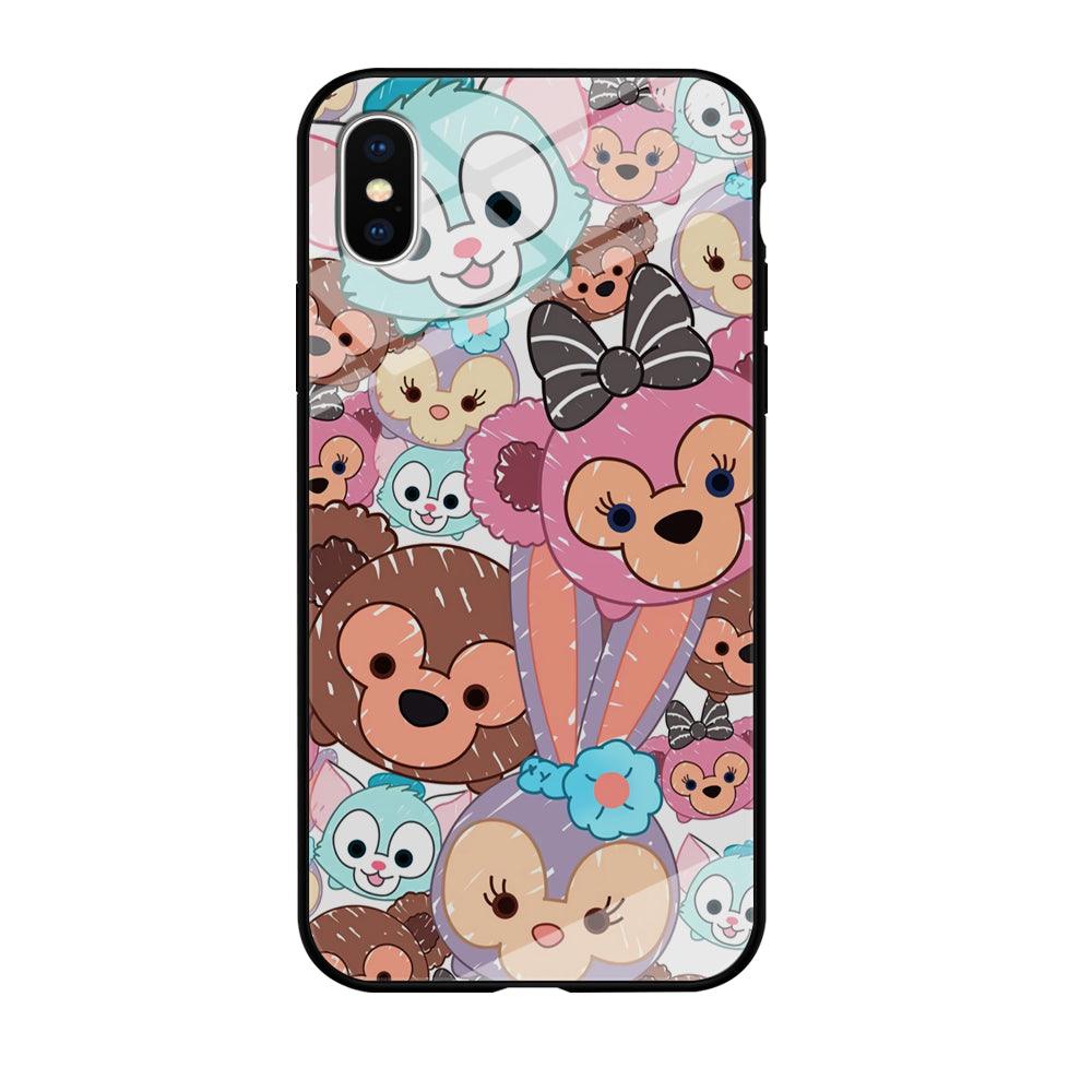 Duffy The Disney Bear Art Collage iPhone X Case-Oxvistore