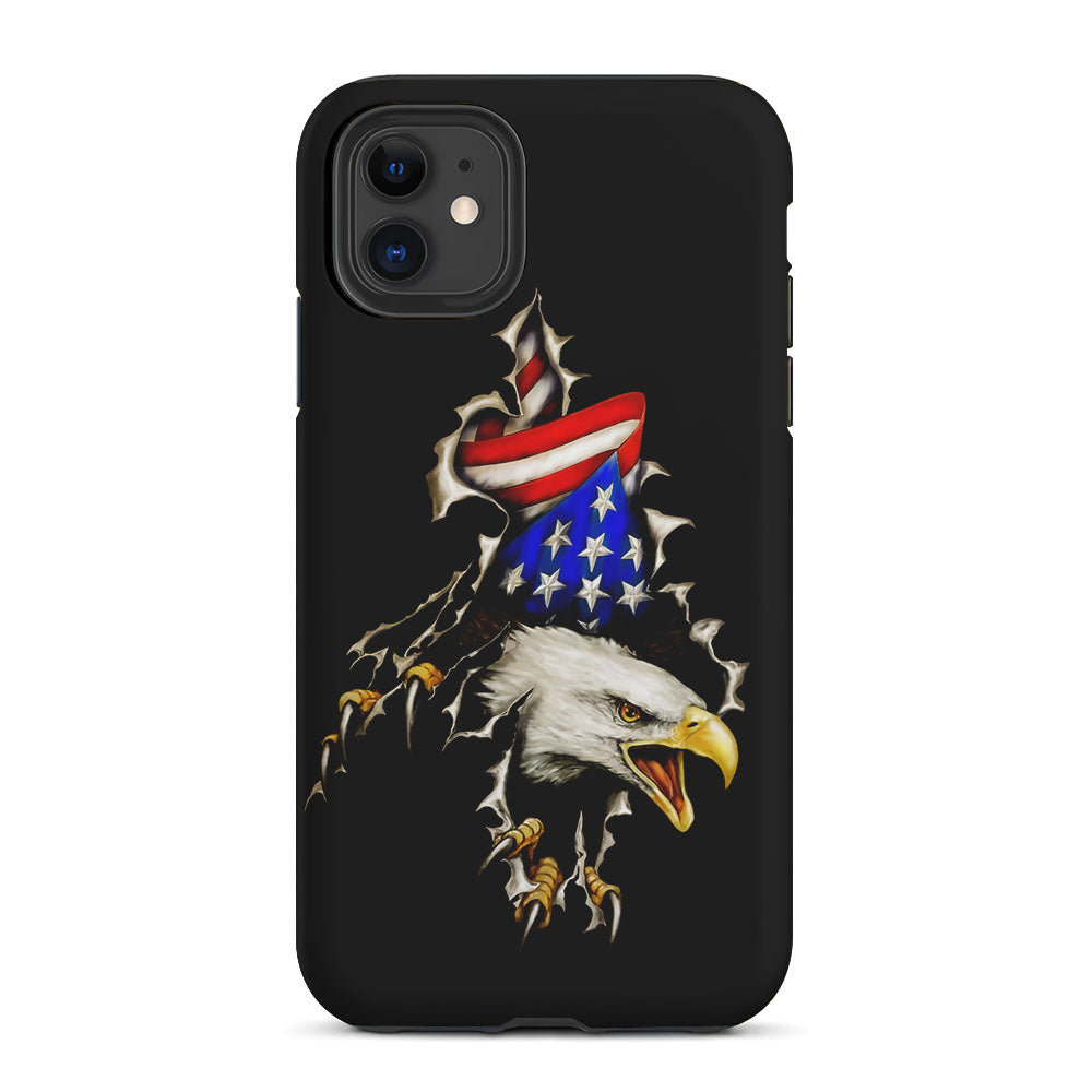 Eagle American Flag Patriotic 2 in 1 Tough Phone Case