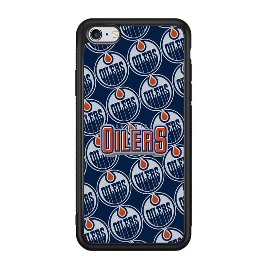 Edmonton Oilers Blue Patern Assembly iPhone 6 Plus | 6s Plus Case-Oxvistore