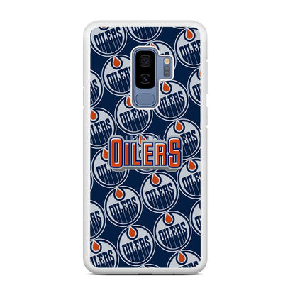 Edmonton Oilers Blue Patern Assembly Samsung Galaxy S9 Plus Case-Oxvistore