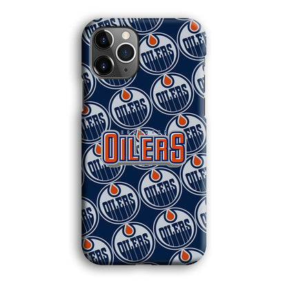 Edmonton Oilers Blue Patern Assembly iPhone 12 Pro Max Case-Oxvistore