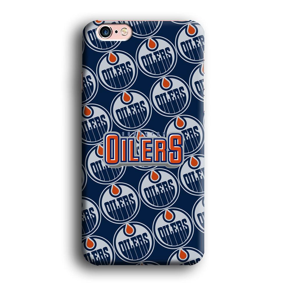 Edmonton Oilers Blue Patern Assembly iPhone 6 Plus | 6s Plus Case-Oxvistore